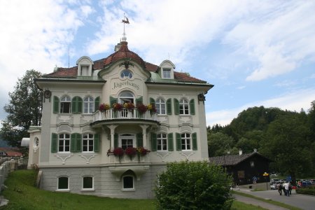 Het jachthuis in Schwangau